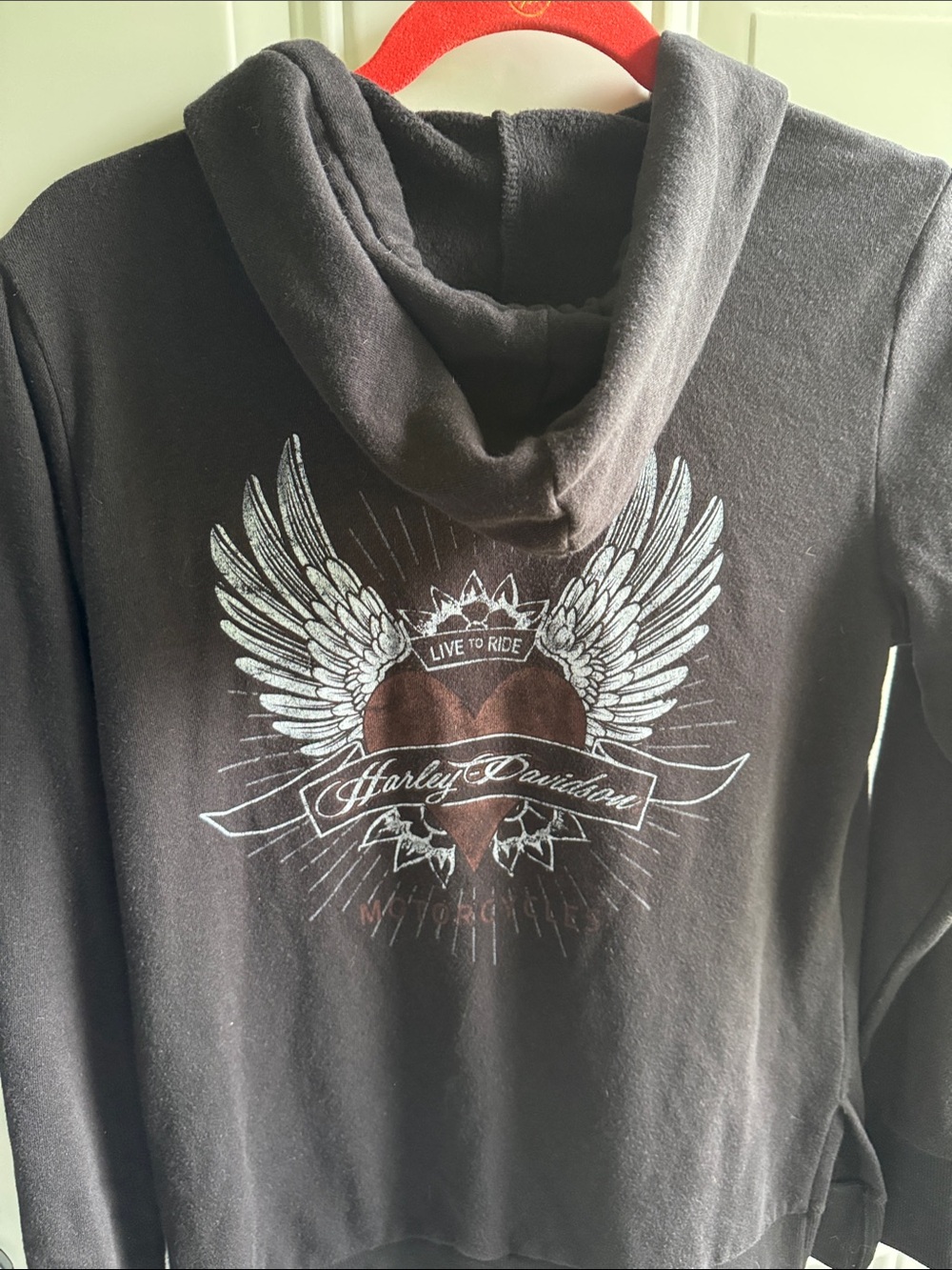 Harley-Davidson Black Zip Hoodie H